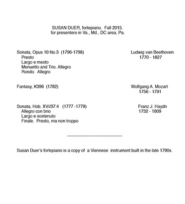 Concert Programs